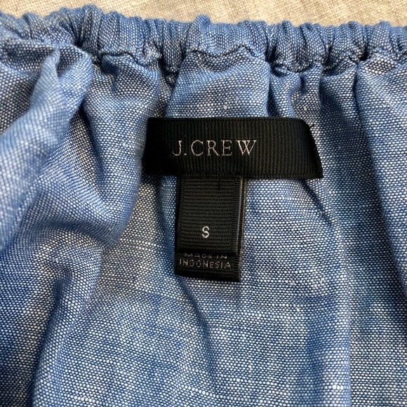 J. Crew Linen Blend Off the Shoulder Dress - Picture 5 of 5